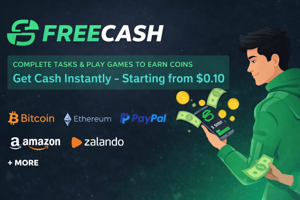 How Freecash Works Step by Step Earn Money Online